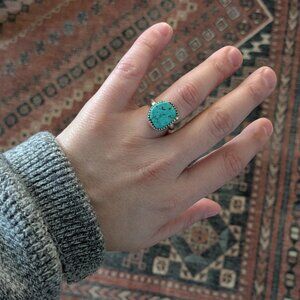 Turquoise Sterling Ring Size 5